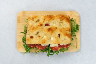 Focaccia Salami Spianata & Pesto