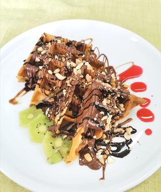Gaufre Nutella, Fruits Secs