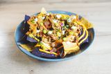 Nachos black and white (con pulled pork)