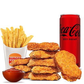 Пилешки Хапки Меню 9 бр + 1 сос (626г)