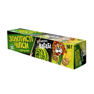 Золотисті Чіпси Васабі 50г