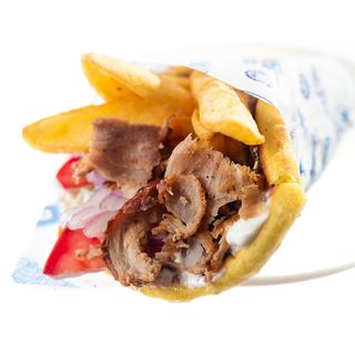 Среден пита гирос (350г)