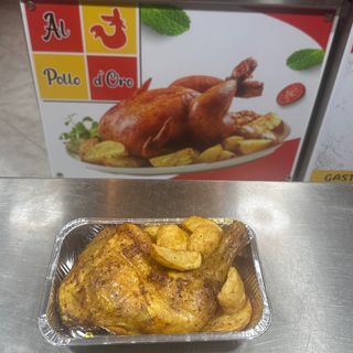 Coscia di pollo arrosto con patate