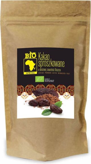 KAKAO SPROSZKOWANE O OBNIŻONEJ ZAWARTOŚCI TŁUSZCZU BIO 200 g - BIO AFRYKA