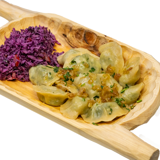 Pierogi ze szpinakiem i fetą