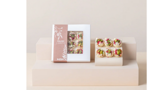 Praliny z bakaliami w kształcie bombek