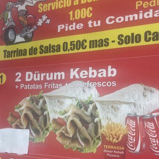 1. Menú 2 Durum Kebab