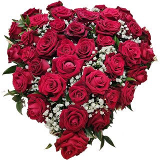 Cuore di rose rosse