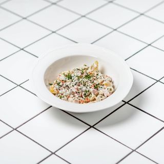 Оливье с колбасой