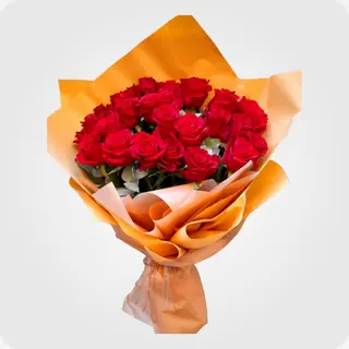 წითელი ვარდების თაიგული