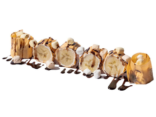 Sweet banana marshmallow roll 6 szt. (0,235g)