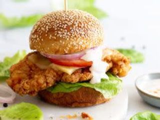 Jollof Burger With Chicken (Only Available On Mondays)