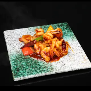 46. Gambas con salsa picante 