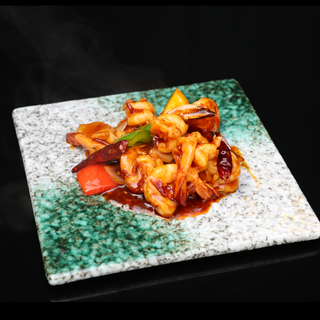 46. Gambas con salsa picante 