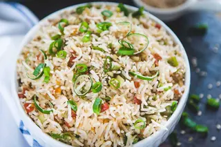 ბოსტნეულის შემწვარი ბრინჯი - Veg Fried rice