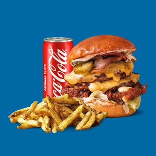 Меню Satoshi с картофки и напитка