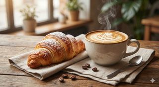 Croissant & Cappucino