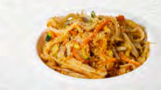 52 Tagliatelle al frutti di mare con verdure e uova