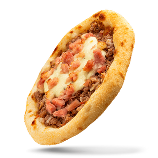 31. Esfirra de Carne e Queijo Com Bacon