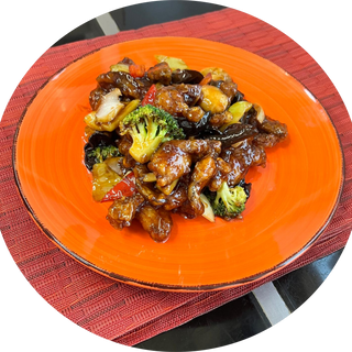 Pui de balta in sos de soia