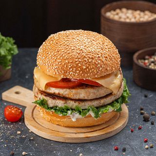 Чизбургер куриный двойной