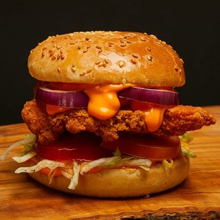 Crispy Crazzy Cheddar Burger