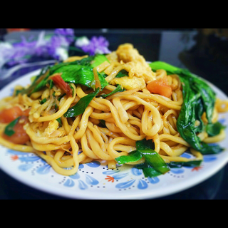 Tallarines con Bambú y Setas