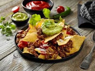 Tapa de maxi nachos con carne