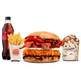 Menú Completo Grand Whiskey BBQ  Grande (1 Pollo) 