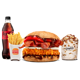 Menú Completo Grand Whiskey BBQ  Grande (1 Pollo) 