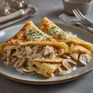 Crêpes Farcies Poulet Fromage