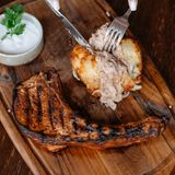 ღორის ჩალაყაჯი კარტოფილით/Pork chop with potatoes