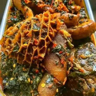 Shaki, pomo and beef mixed with eforiro 