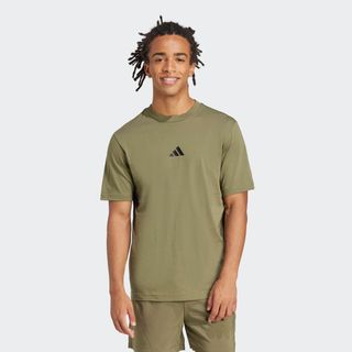 T-shirt de Fitness em Algodão para Homem Verde - M