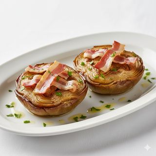 Alcachofas Confitadas Con Panceta adobada (2 Uds.)