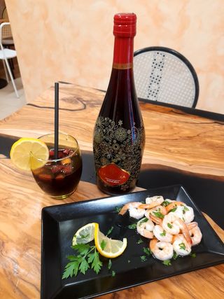 Gamberetti con aglio