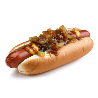 Perrito encebollado + queso