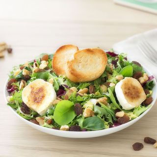 Ensalada de queso de cabra
