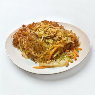 Spaghetti di soia con maiale piccante