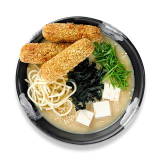 Zupa miso z paluszkami rybnymi