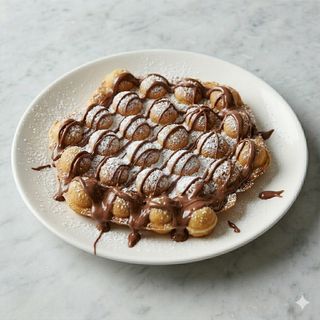 Bubble waffle con Nutella