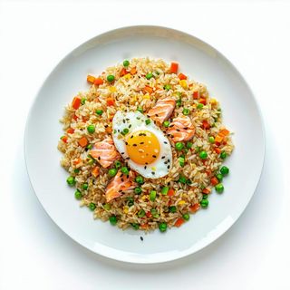 78b Riso saltato con salmone