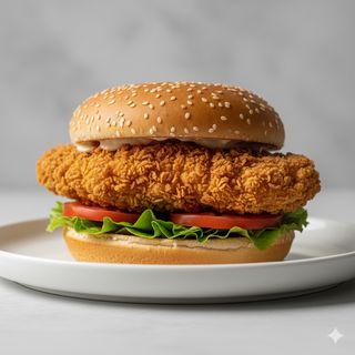 Hamburguesa de pollo crispy