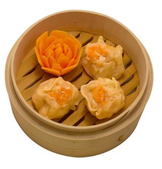 Raviolo xiaomai (gambero,maiale e carote)