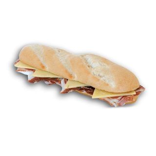 Bocadillo de jamón serrano y queso