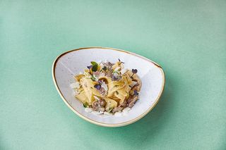 Pappardelle cu ciuperci și smântână