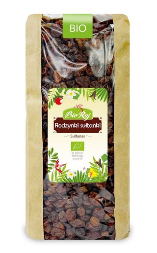 RODZYNKI SUŁTANKI BIO 1 kg - BIO RAJ