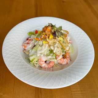 Ensalada César Con Gambas