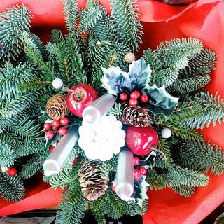 Centrotavolo natalizio tre tutto vero