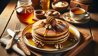 Палачинка с мед и орехи